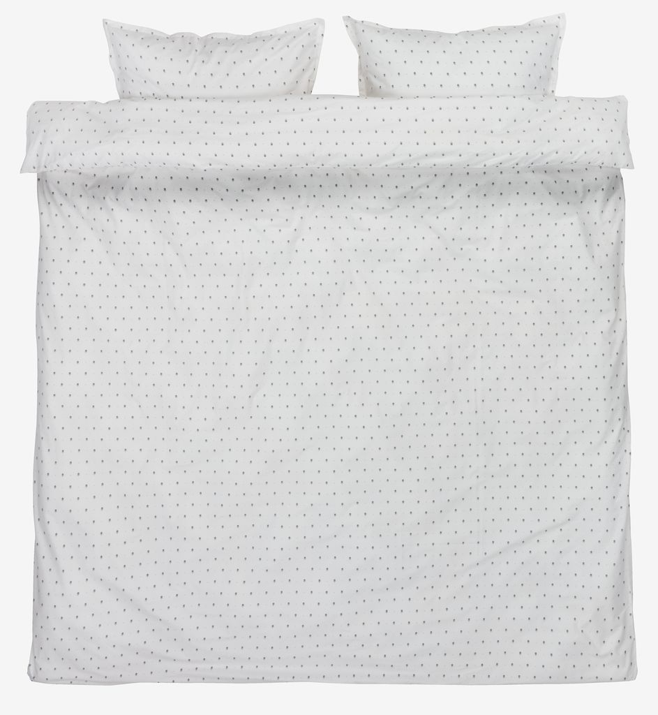 Percale duvet cover set OLGA King blue/white JYSK