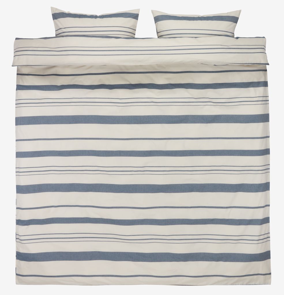 Duvet cover set SILJE Yarn dyed King navy JYSK
