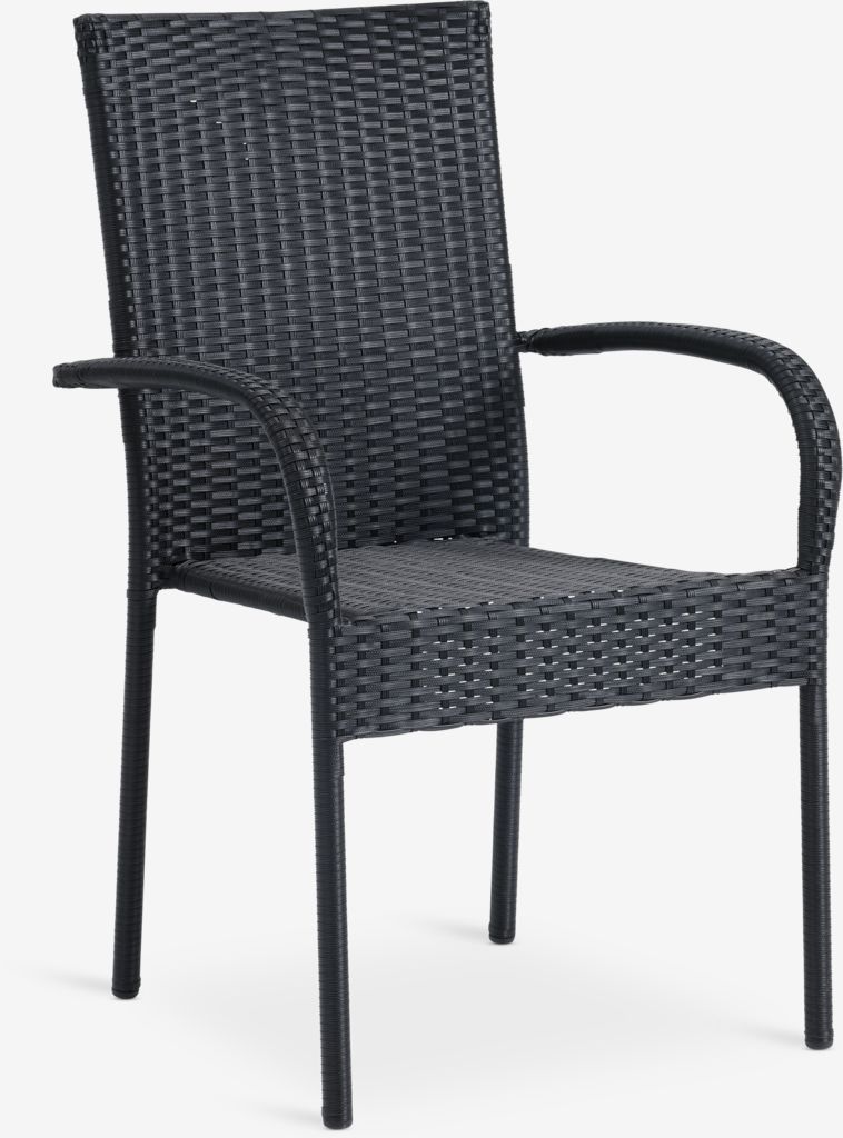 Stacking chair GUDHJEM black JYSK
