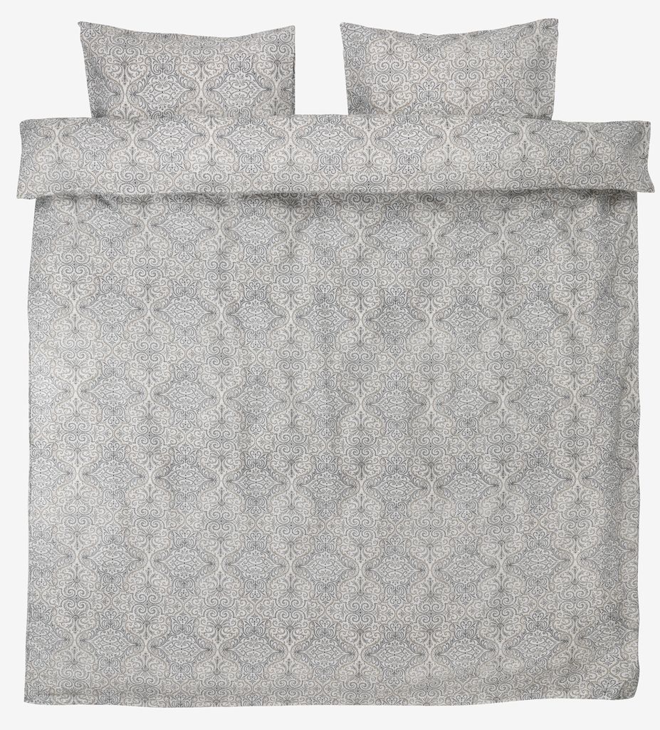 Seersucker duvet cover set AILA King beige JYSK