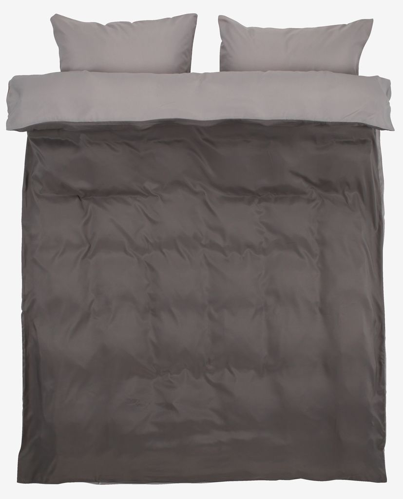 Duvet cover set CATERINA Micro King grey JYSK