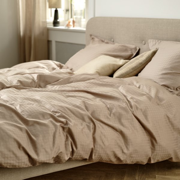 Sateen duvet cover set Double sand JYSK