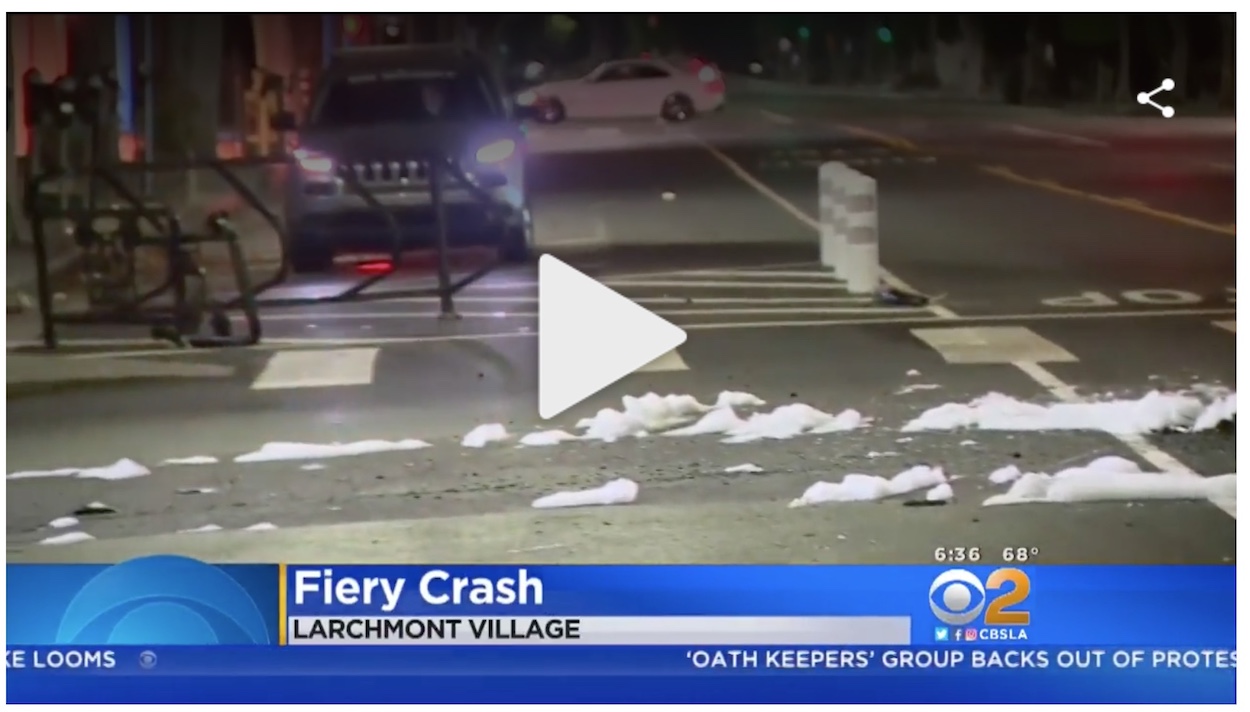Accident on Larchmont Blvd. Early Friday Morning Larchmont Buzz