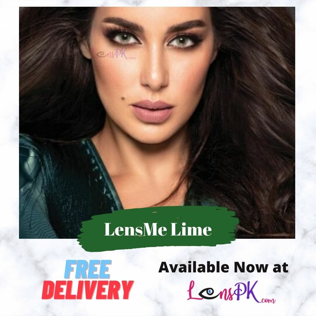 LensMe Lime Contact Lenses Free Deleivery