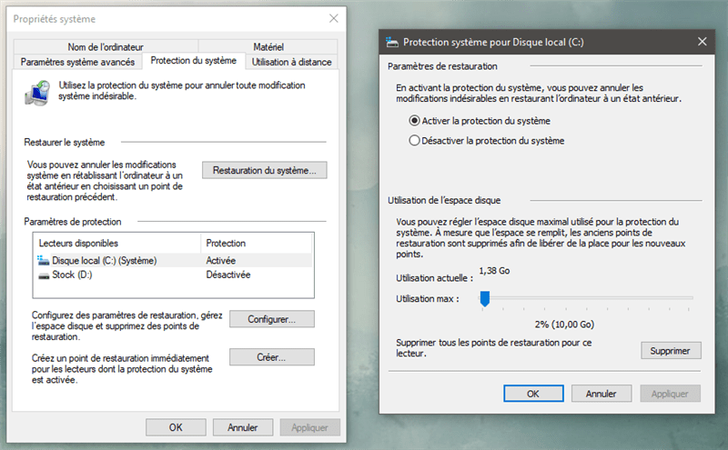 Windows 10 comment nettoyer sa partition système