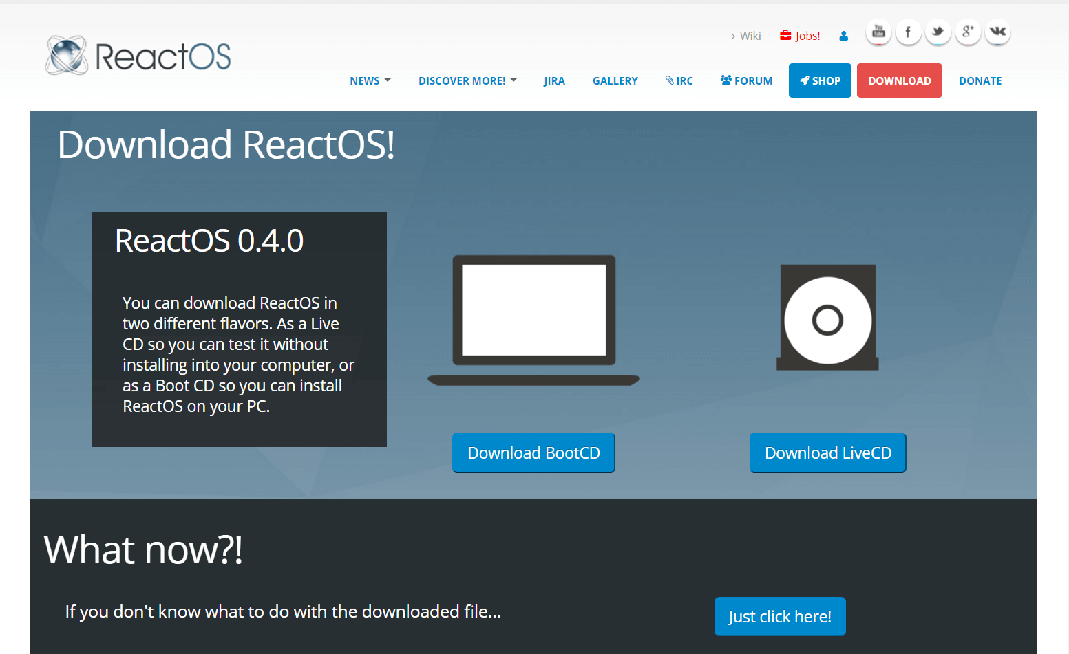 Play with ReactOS live CD v0.4.0 the Windows compatible operating