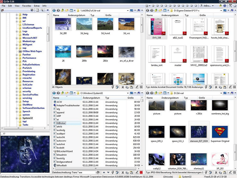 QDir Portable 11.68 (quad pane file manager) Released