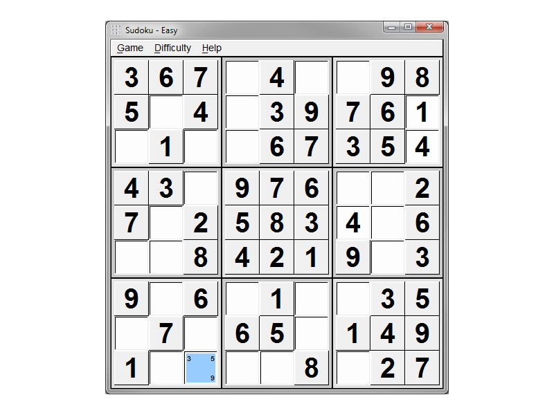 Sudoku Portable (number tile puzzle game)