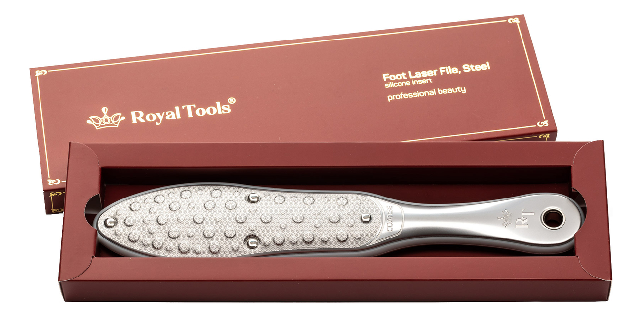 Royal Tools лазерная терка для ног с силиконовой вставкой foot laser