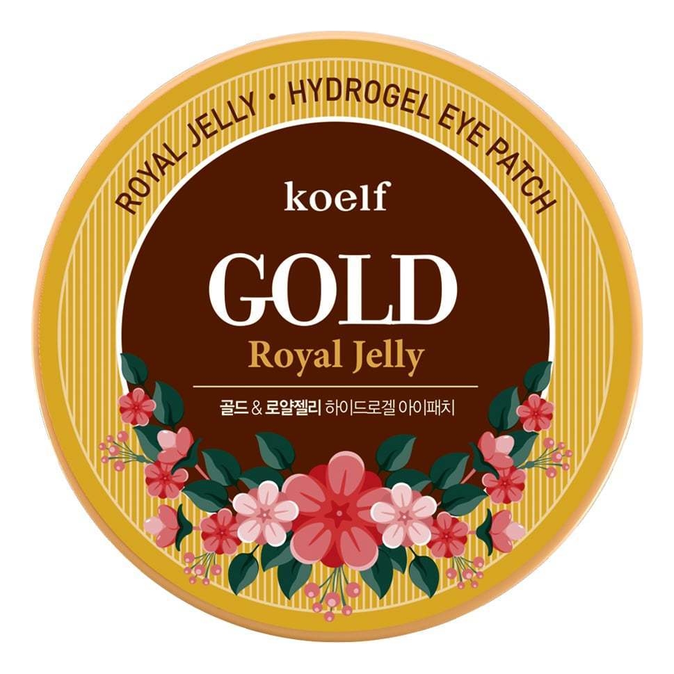 Koelf гидрогелевые патчи для области вокруг глаз hydro gel gold & royal