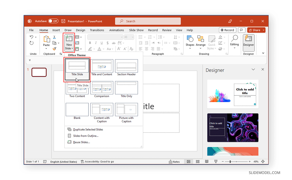 How to Add Title Slides in PowerPoint