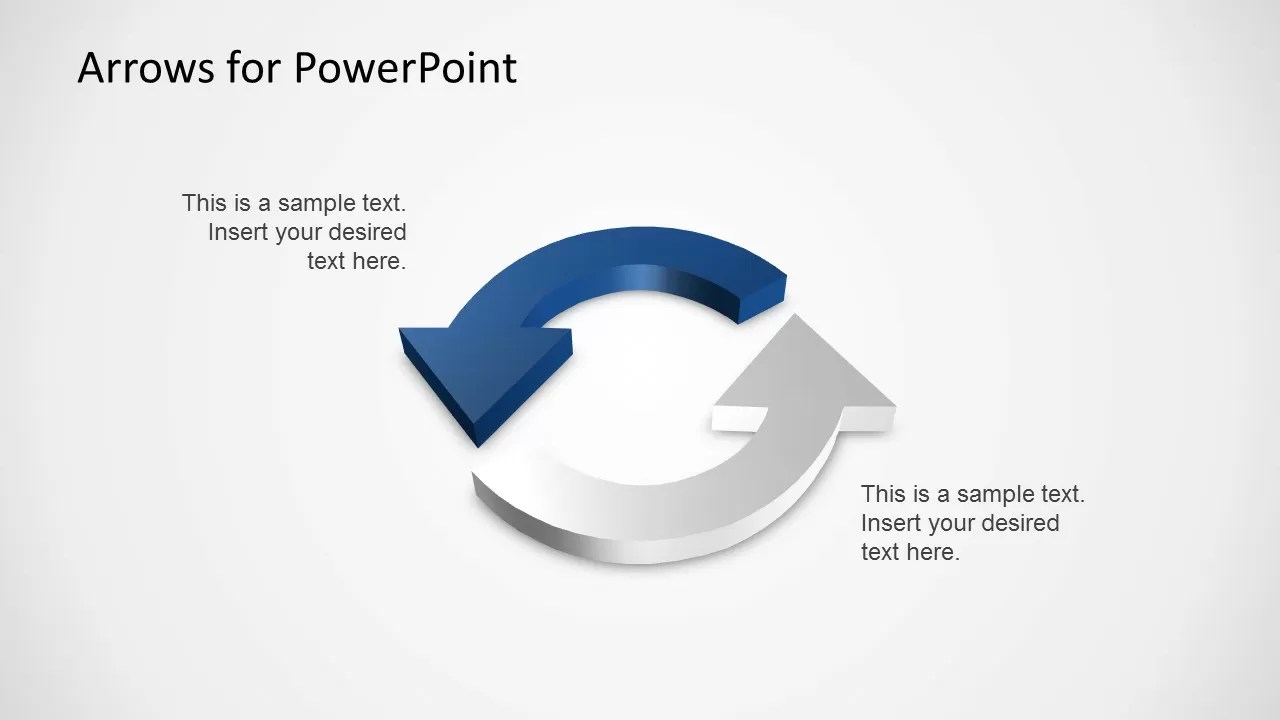 3D Arrows PowerPoint Template SlideModel