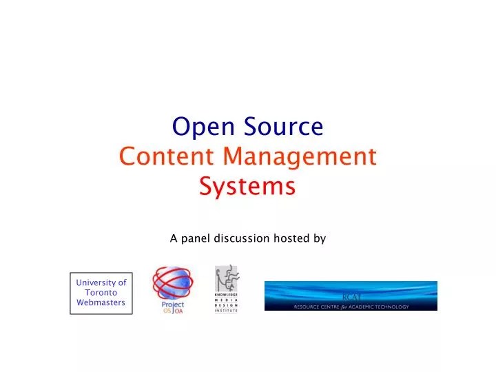 PPT Open Source Content Management Systems PowerPoint Presentation