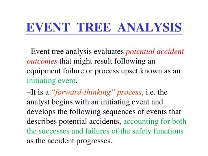 PPT EVENT TREE ANALYSIS PowerPoint Presentation, free download ID3862542