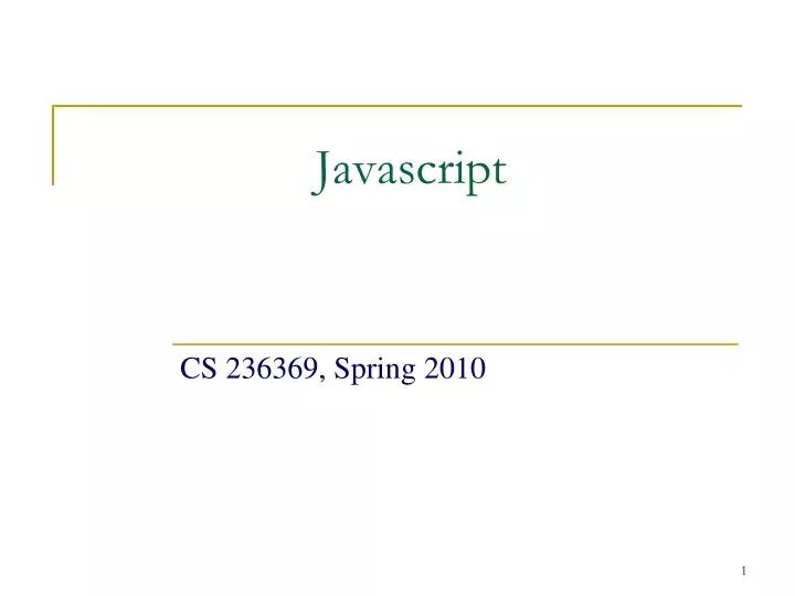 PPT Javascript PowerPoint Presentation, free download ID3879759