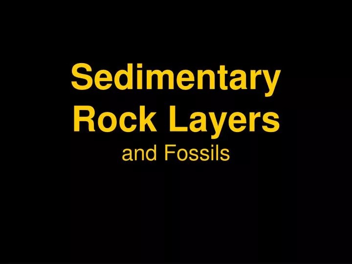 PPT Sedimentary Rock Layers and Fossils PowerPoint Presentation, free