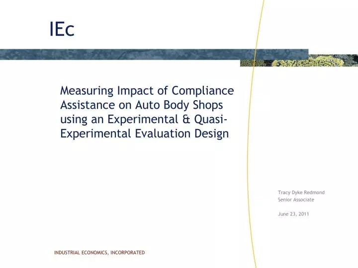 PPT Tracy Dyke Redmond Senior Associate June 23, 2011 PowerPoint