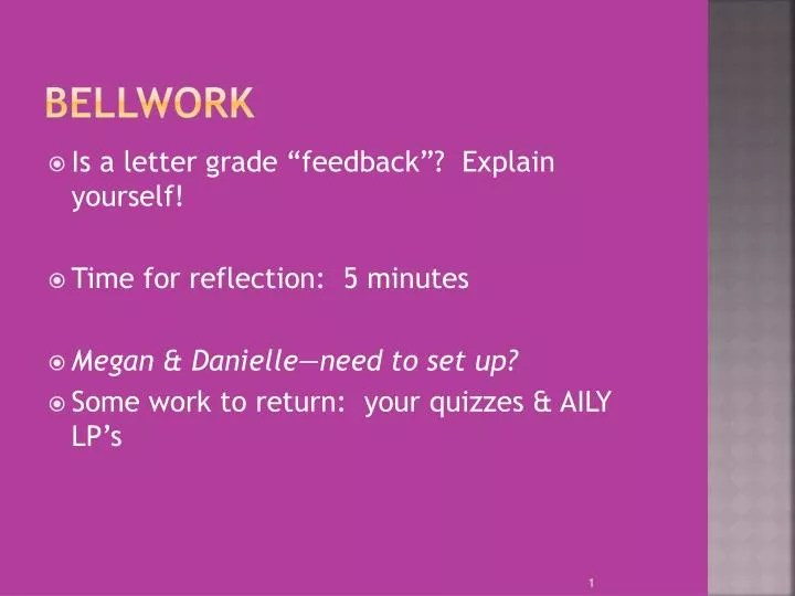 PPT Bellwork PowerPoint Presentation, free download ID3933386