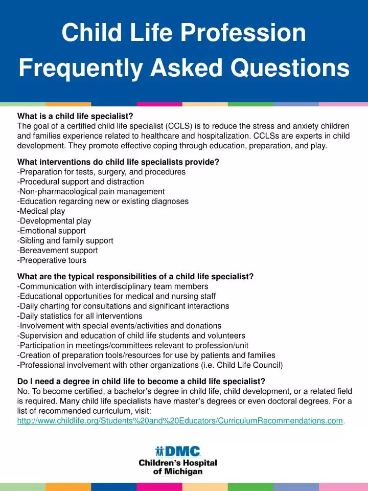 PPT What is a child life specialist? PowerPoint Presentation, free