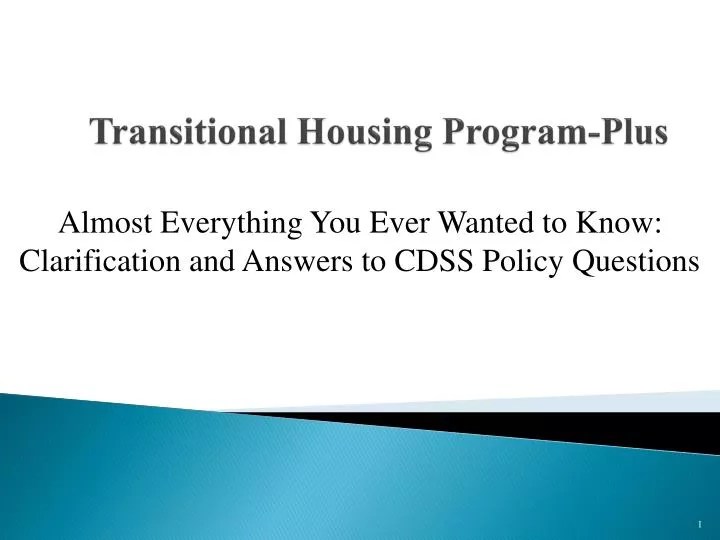 PPT Transitional Housing ProgramPlus PowerPoint Presentation, free