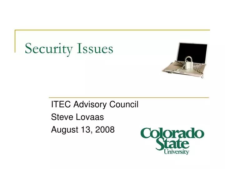 PPT Security Issues PowerPoint Presentation, free download ID4011143