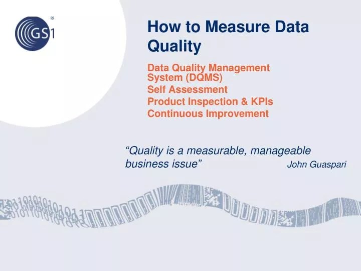 PPT How to Measure Data Quality PowerPoint Presentation, free