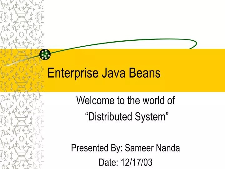 PPT Enterprise Java Beans PowerPoint Presentation, free download ID