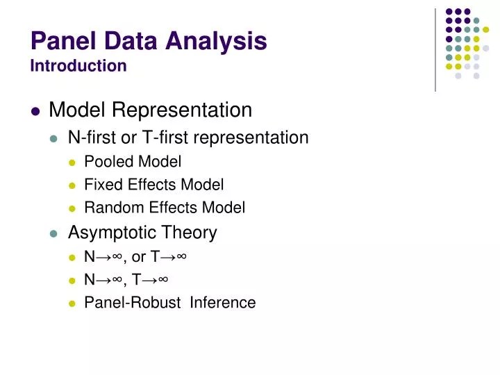 PPT Panel Data Analysis Introduction PowerPoint Presentation, free