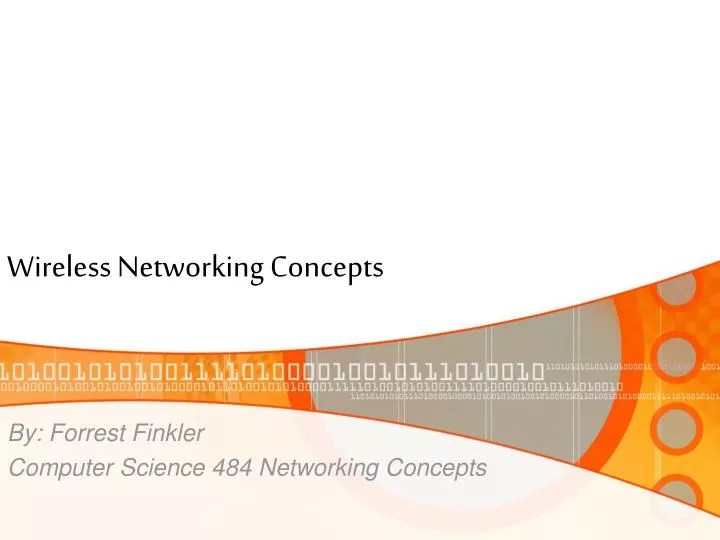 PPT Wireless Networking Concepts PowerPoint Presentation, free