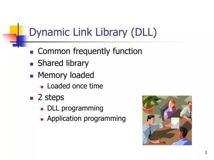 PPT Dynamic Link Library (DLL) PowerPoint Presentation, free download