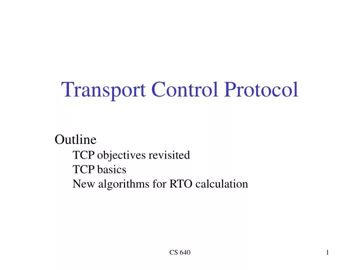 PPT Transport Control Protocol PowerPoint Presentation, free download