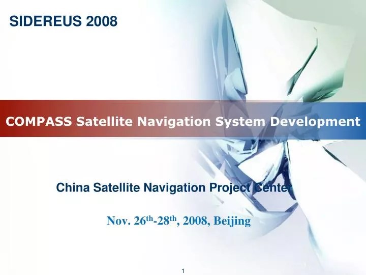 PPT COMPASS Satellite Navigation System Development PowerPoint