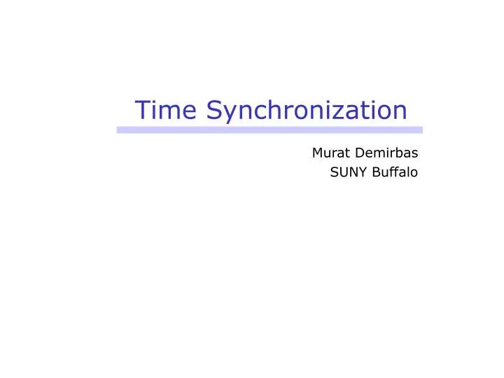 PPT Time Synchronization PowerPoint Presentation, free download ID