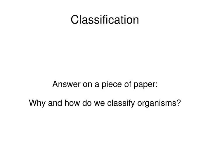 PPT Classification PowerPoint Presentation, free download ID4389238