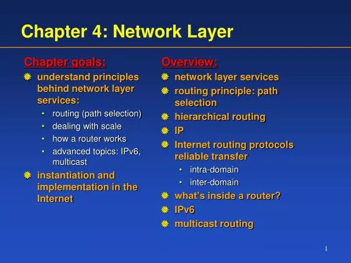 PPT Chapter 4 Network Layer PowerPoint Presentation, free download