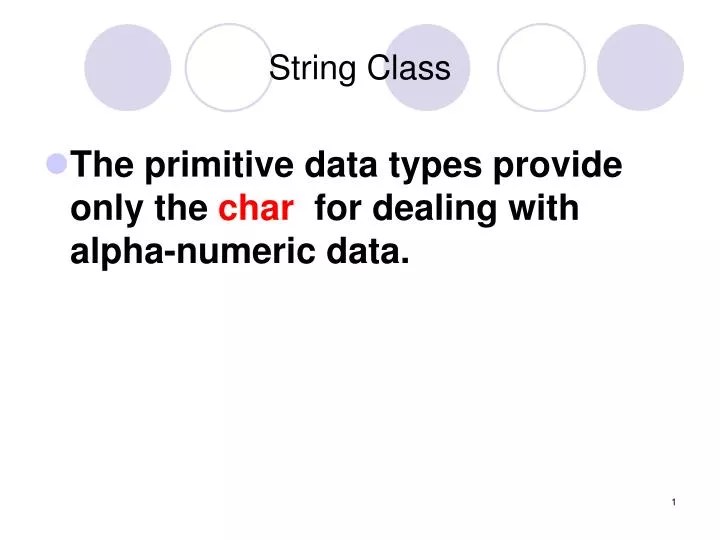 PPT String Class PowerPoint Presentation, free download ID4393302