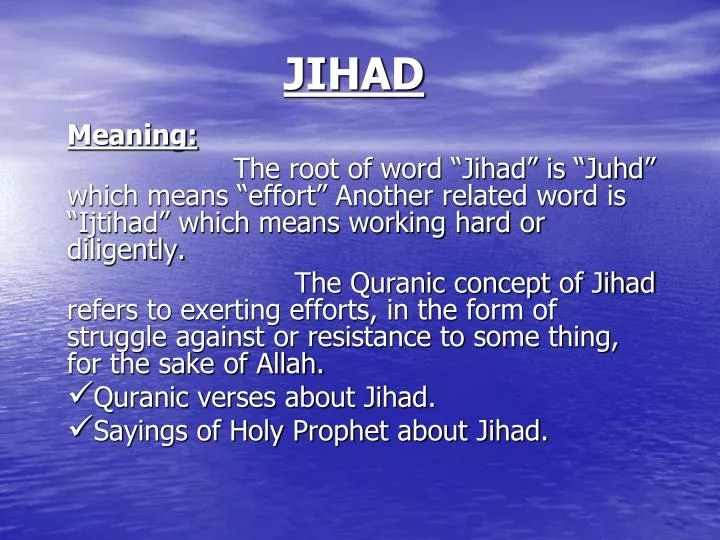 PPT JIHAD PowerPoint Presentation, free download ID4398459