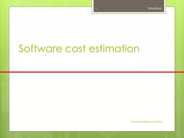 PPT Software cost estimation PowerPoint Presentation, free download