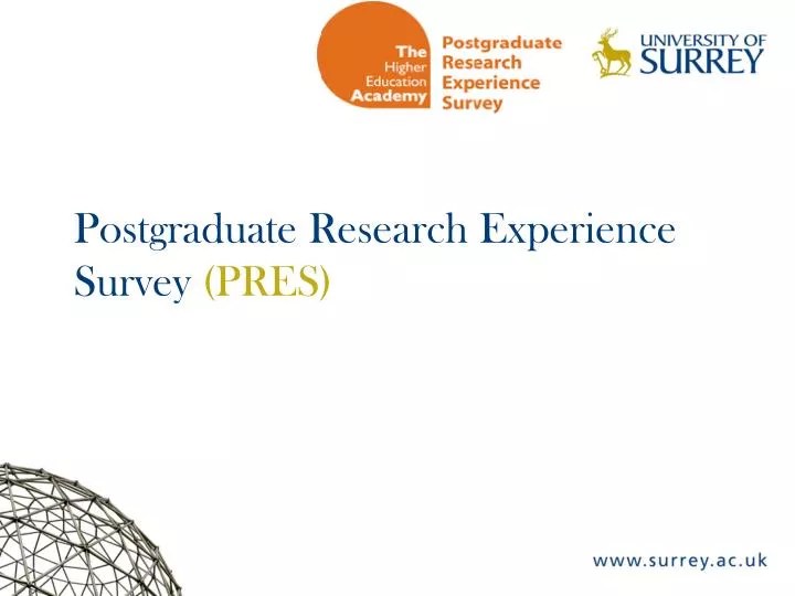 PPT Postgraduate Research Experience Survey (PRES) PowerPoint