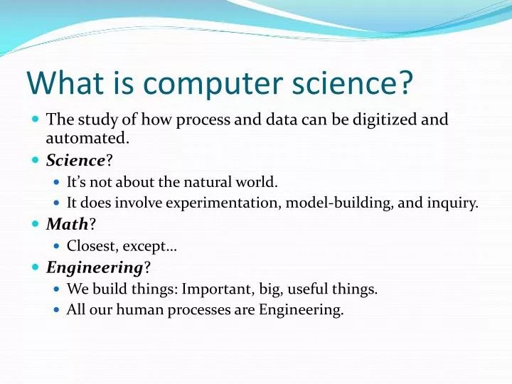 PPT What is computer science? PowerPoint Presentation, free download