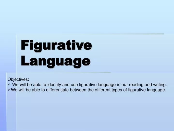 PPT Figurative Language PowerPoint Presentation, free download ID4643017