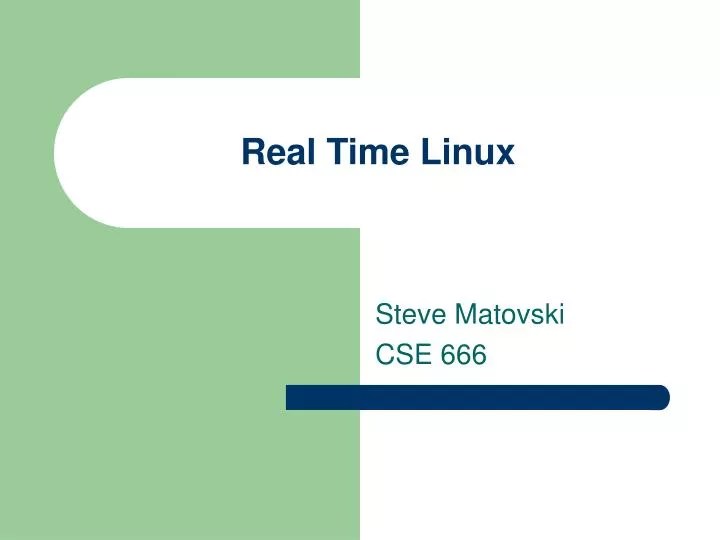 PPT Real Time Linux PowerPoint Presentation, free download ID4758886