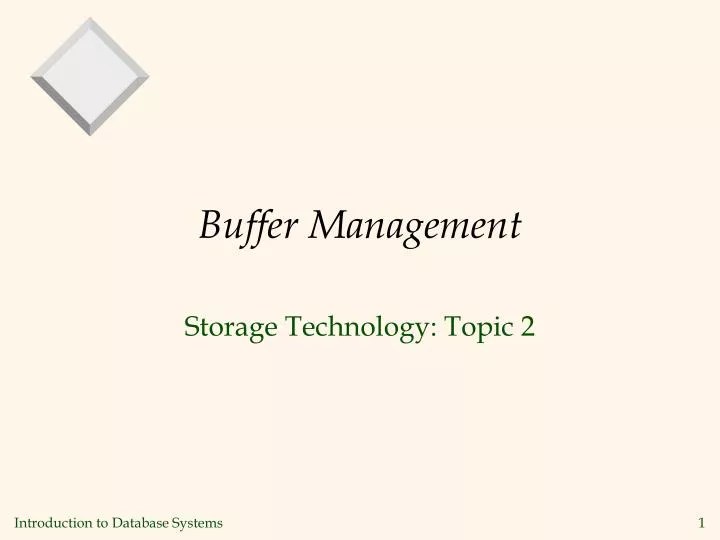PPT Buffer Management PowerPoint Presentation, free download ID4774291