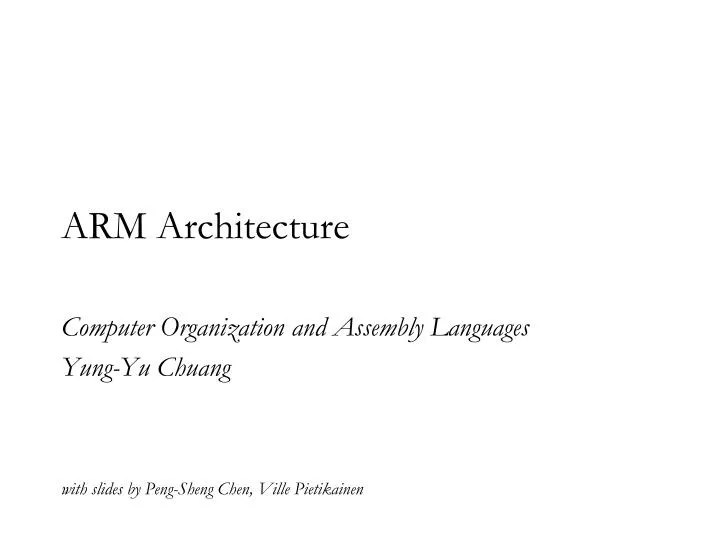 PPT ARM Architecture PowerPoint Presentation, free download ID4784249