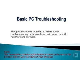 PPT - Basic Troubleshooting Techniques PowerPoint Presentation, free