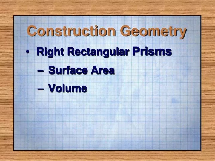 PPT Construction Geometry PowerPoint Presentation, free download ID