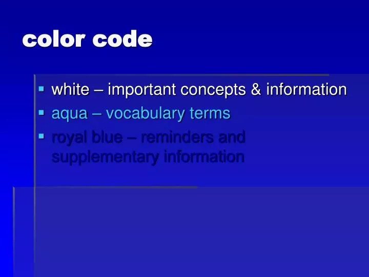 PPT color code PowerPoint Presentation, free download ID4872274
