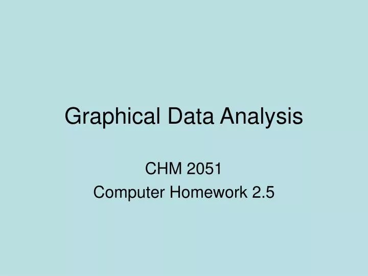 PPT Graphical Data Analysis PowerPoint Presentation, free download
