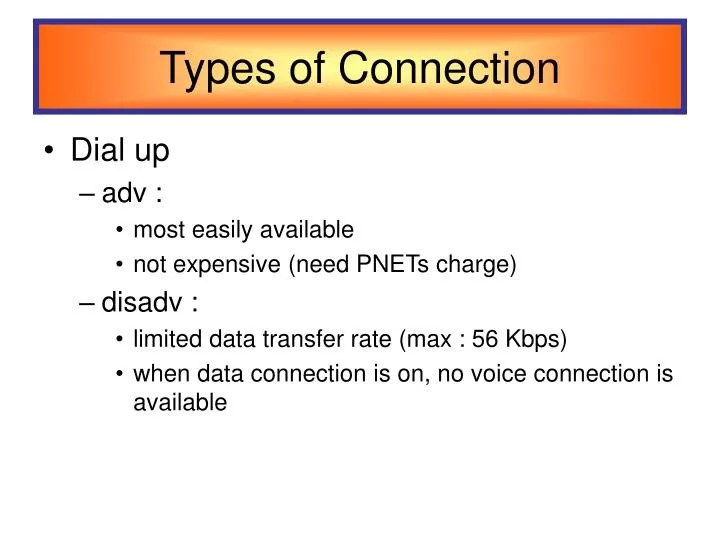 PPT Types of Connection PowerPoint Presentation, free download ID