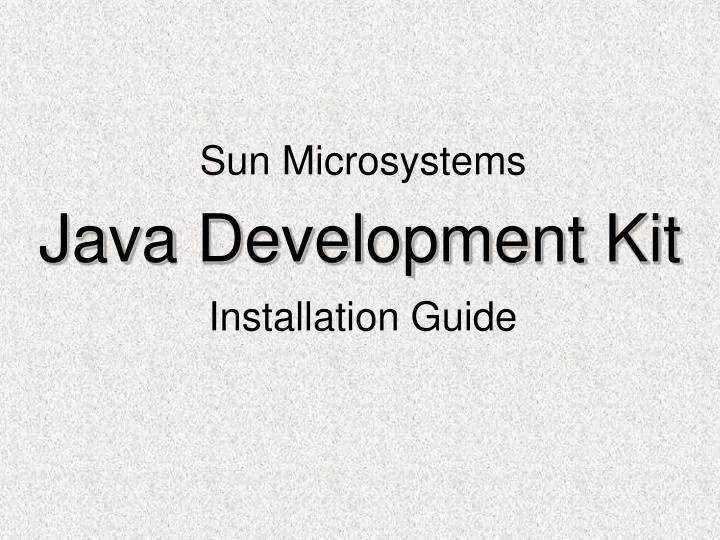 PPT Java Development Kit PowerPoint Presentation, free download ID